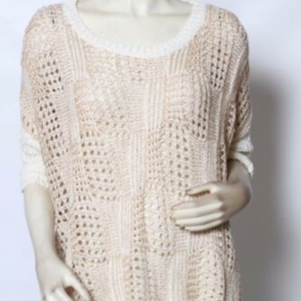 Rondina metallic shimmer oversized sweater XS / S